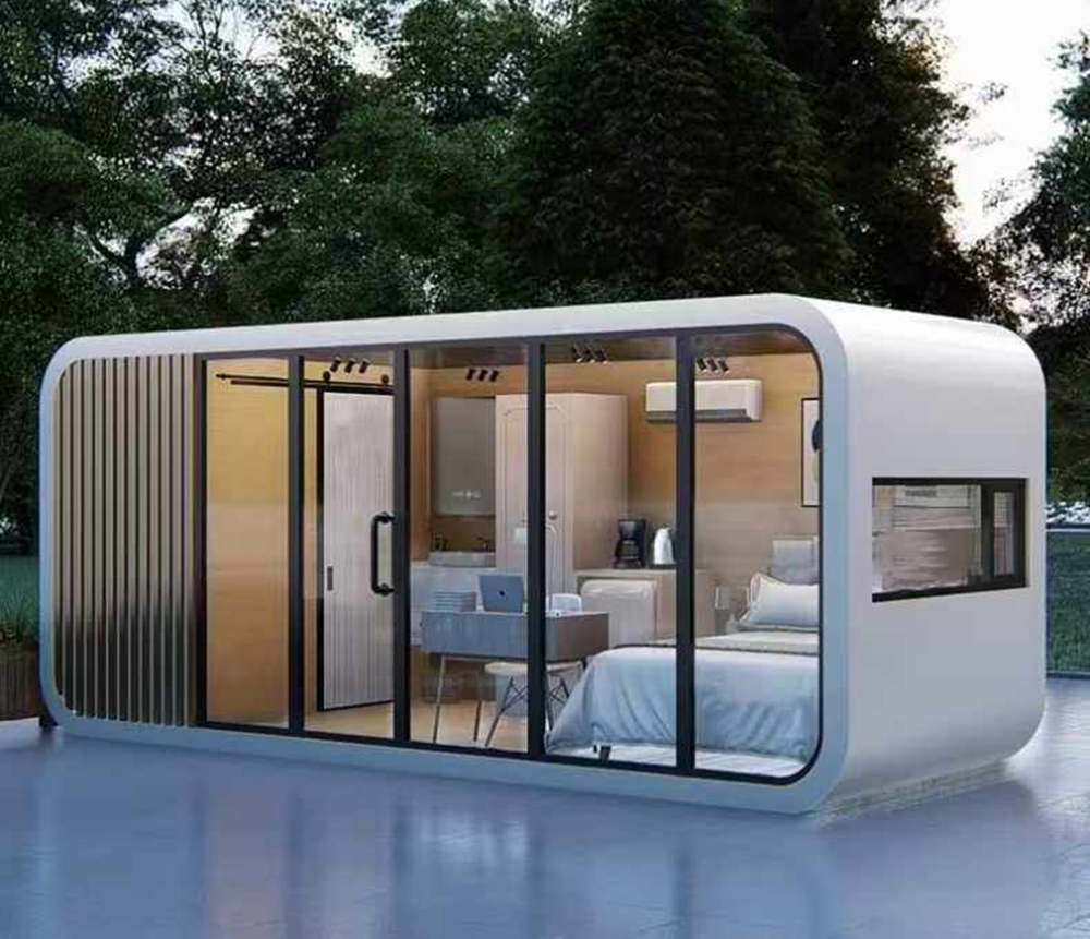 Casa Modular Estilo Vila Personalizada Mini Casa Vila Cabana Maçã com Banheiro, Quarto etc