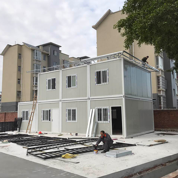 Certificação CE Edifício Modular de Escritório em Contêiner Plano Móvel