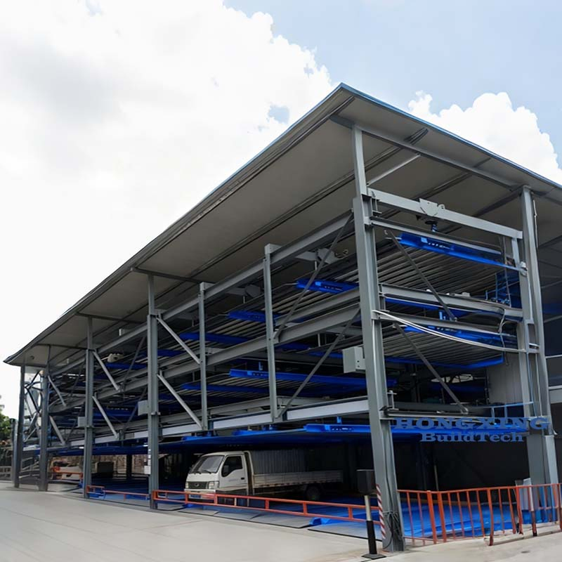 Edifícios de Estacionamento de Aço Duráveis Projetados para Centros Comerciais