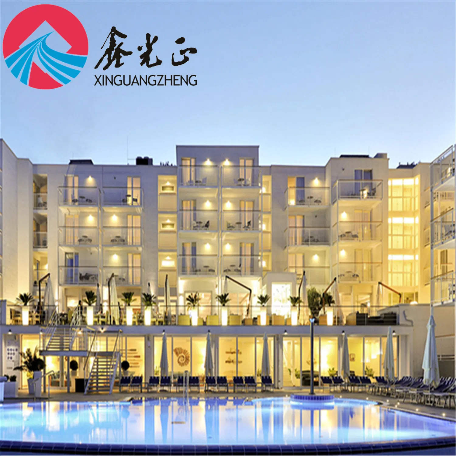 Construção de Hotel com Estrutura de Aço Leve Modular Prefabricada com Desconto