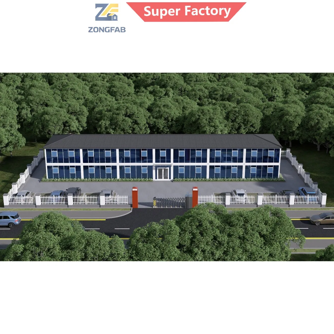 Alojamento de trabalhadores residencial em contêiner modular prefab reutilizável e durável de aço, restaurante, hospital