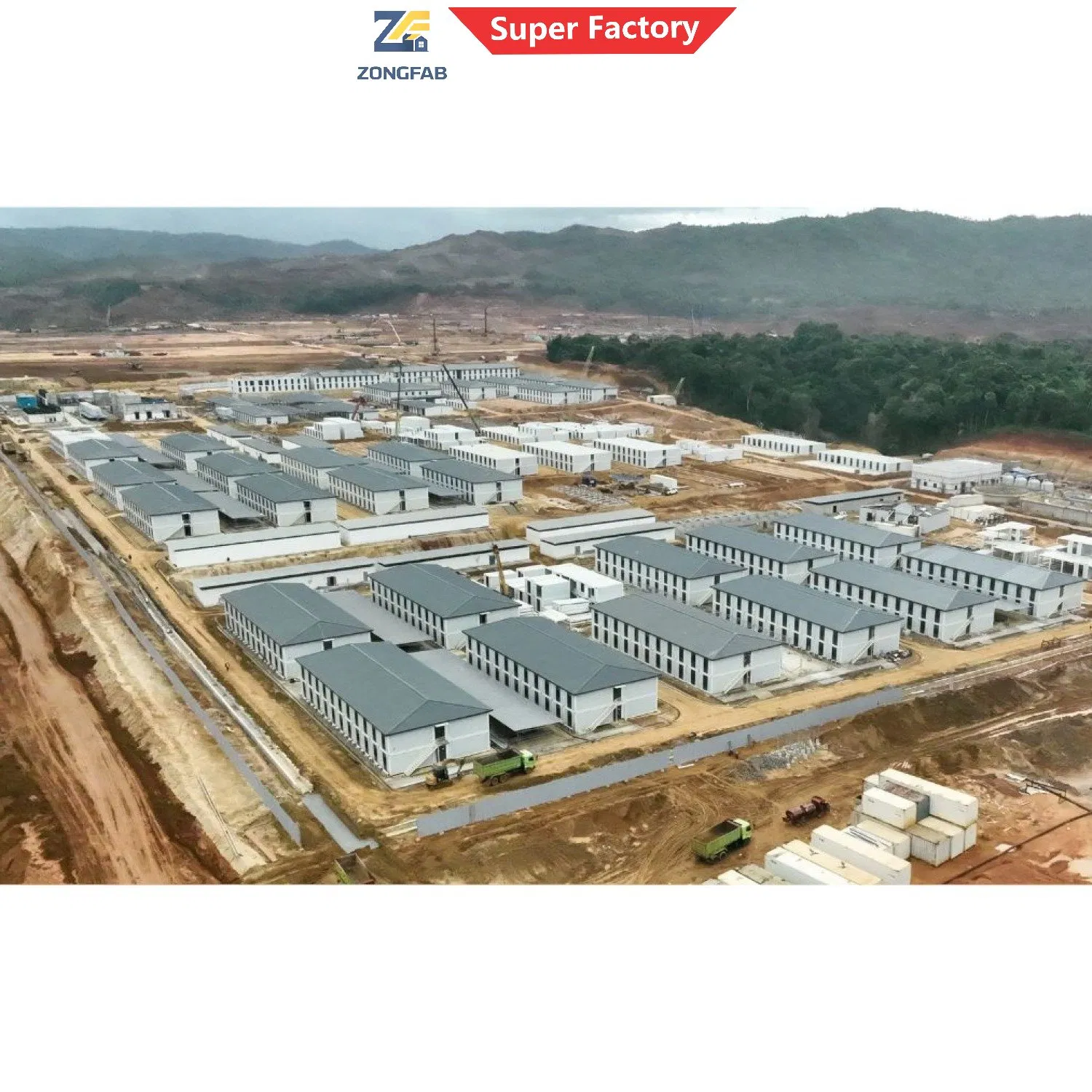 Alojamento de Escritório Comercial Moderno Permanente Alojamento Residencial Prefabricado Edifício de Contêiner Alojamento Infraestrutura Pública Projeto Governamental