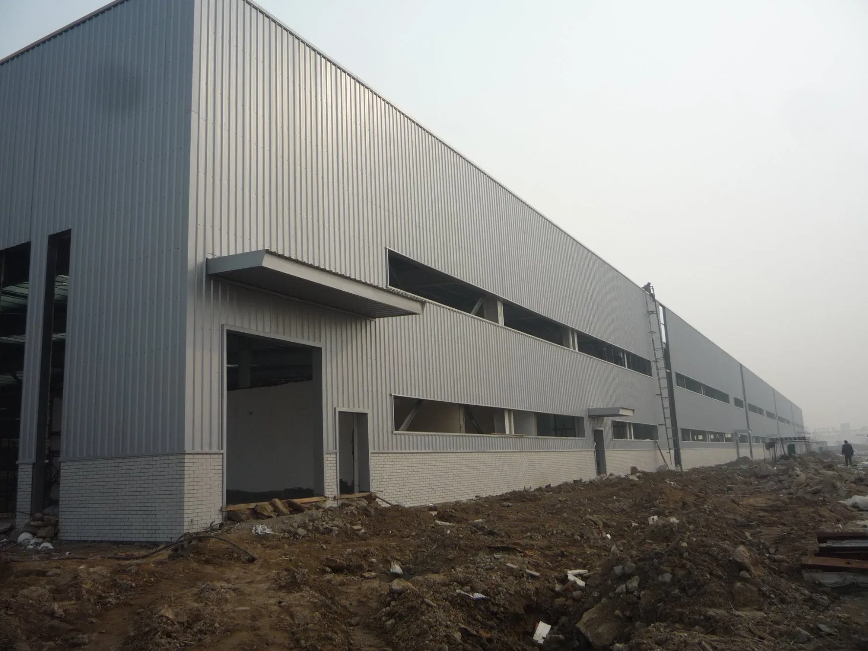 H estrutura metálica da estrutura de aço do armazém pré-fabricado Edifício