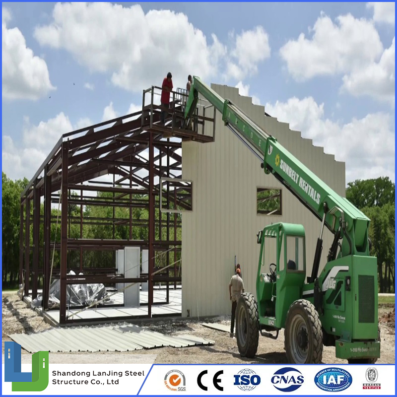 Estruturas Portáteis de Edifícios Pré-fabricados para Armazém e Edifícios Comerciais com Estrutura de Aço na China