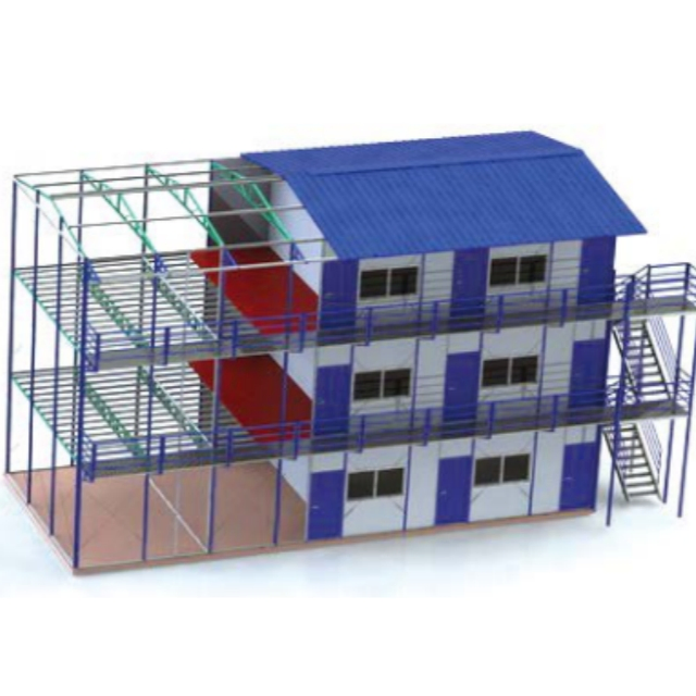 Habitação Modular Residencial Garantida pelo Governo, Casas de Painéis Simples para Reassentamento Pós-Desastre