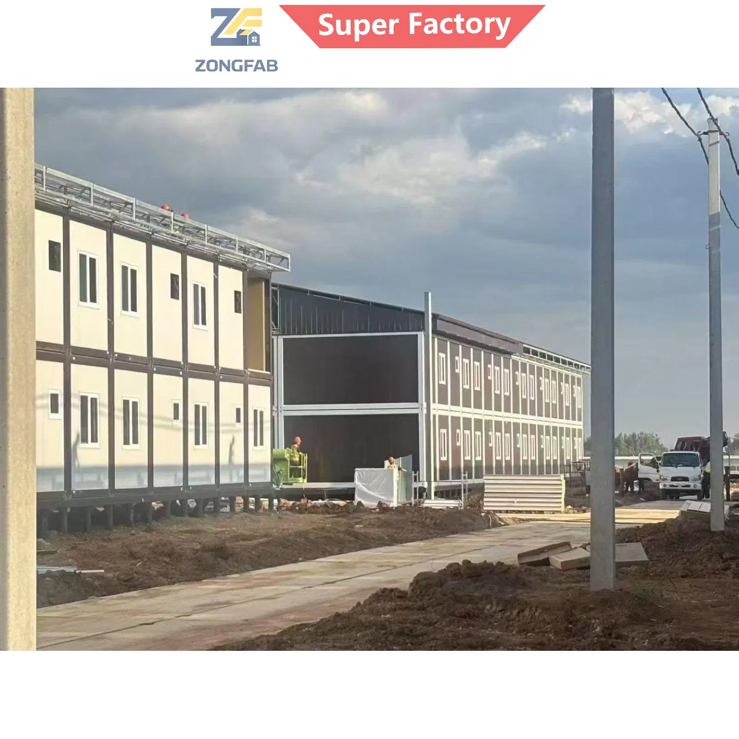 Alojamento de Campo de Contratante EPC de Campo de Gás Mineiro, Edifício Modular Prefabricado em Contêiner, Habitação de Infraestrutura Pública, Projeto Governamental