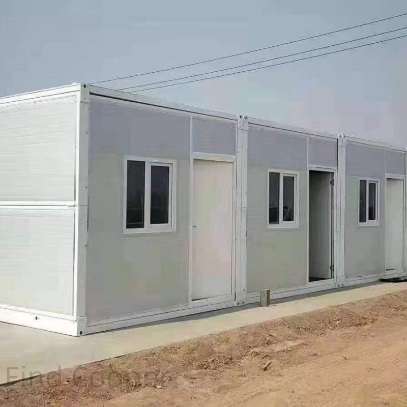 20FT Casa Contêiner Dobrável Casa Modular Prefabricada Casa Dobrável Uso em Local de Construção ao Ar Livre Escritório Dormitórios