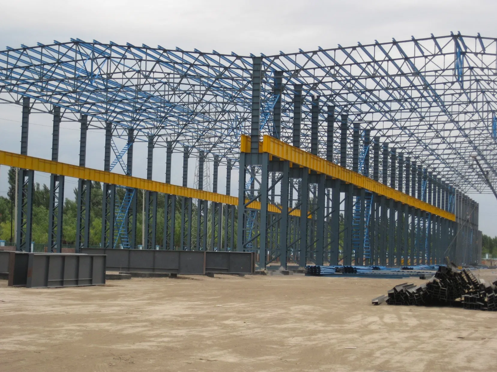 Fábrica de Materiais de Construção de Angola Edifício de Armazém de Aço Leve Prefabricado