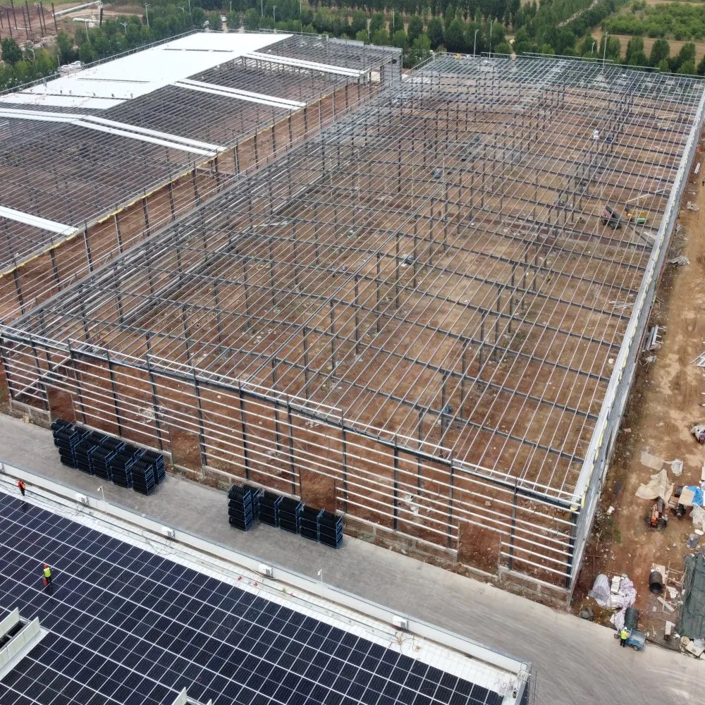 Estrutura de Aço Prefabricada Galvanizada para Oficina Armazém Hangar Showroom Supermercado