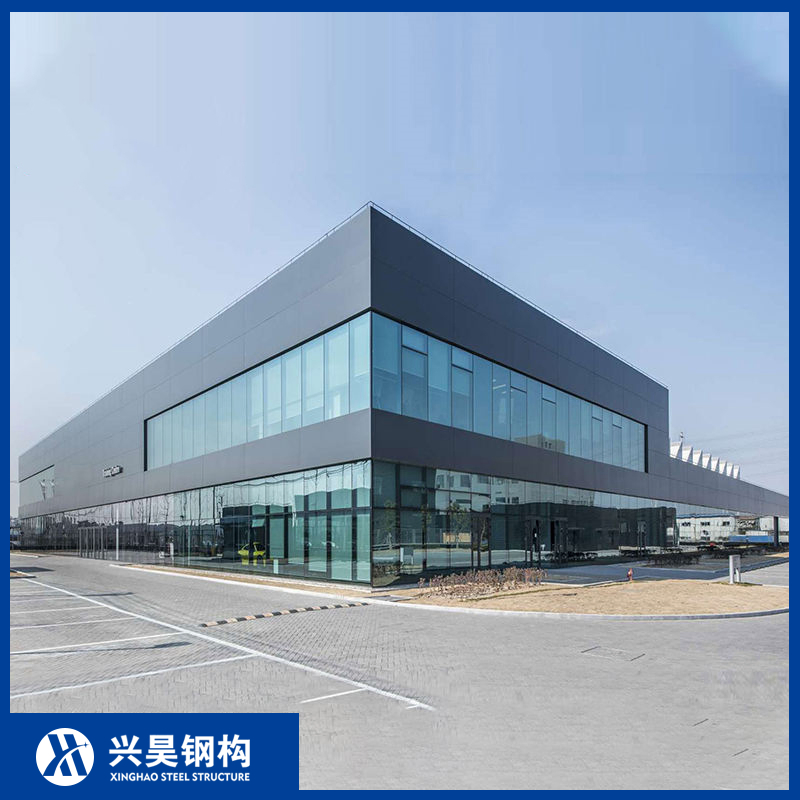 Edifício Comercial de Estrutura Modular de Aço Prefabricado para Exposição, Economia de Energia, Uso Industrial e Público