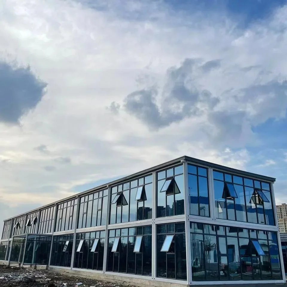 Edifício de Escritórios Modular em Vidro de Grande Altura para Uso Comercial