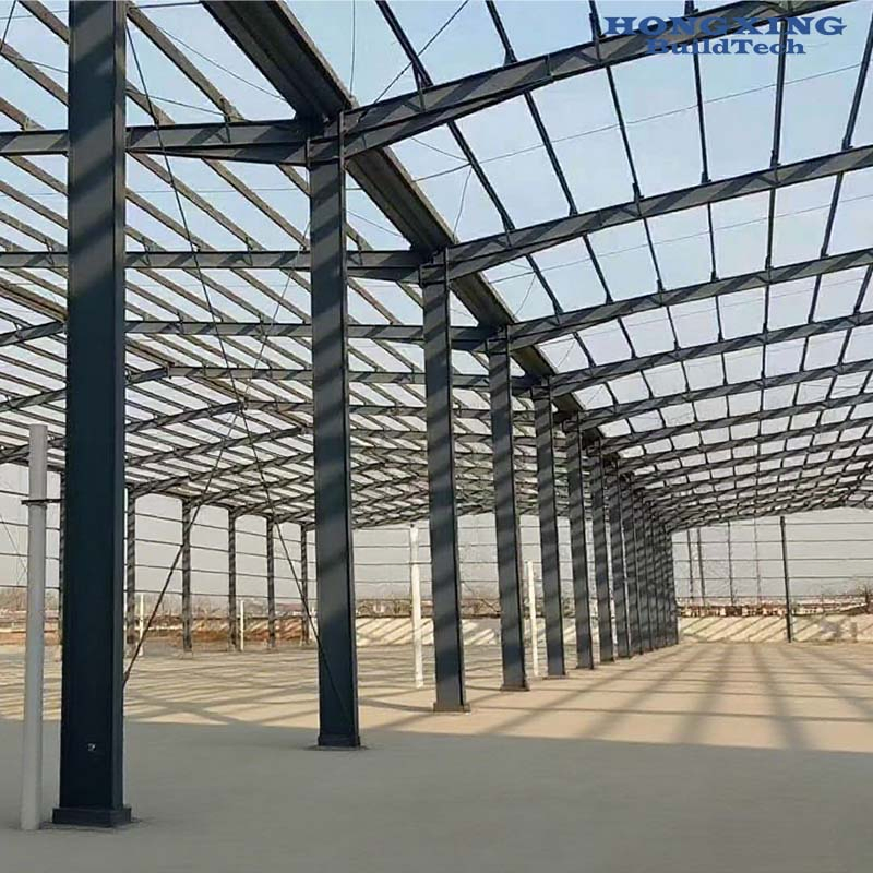 Armazém de Estrutura de Aço Prefabricada de Grande Vão, Edifícios Metálicos Prefabricados, Oficina de Carros, Edifícios de Fábrica