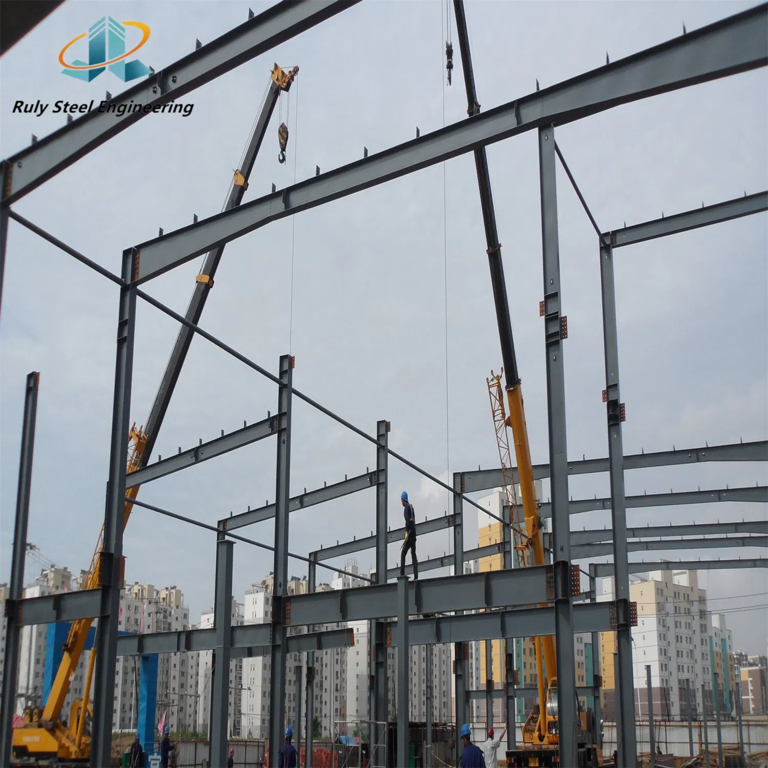 Edifícios Prefabricados Armazém Estruturas de Aço Prefabricadas Centros Comerciais