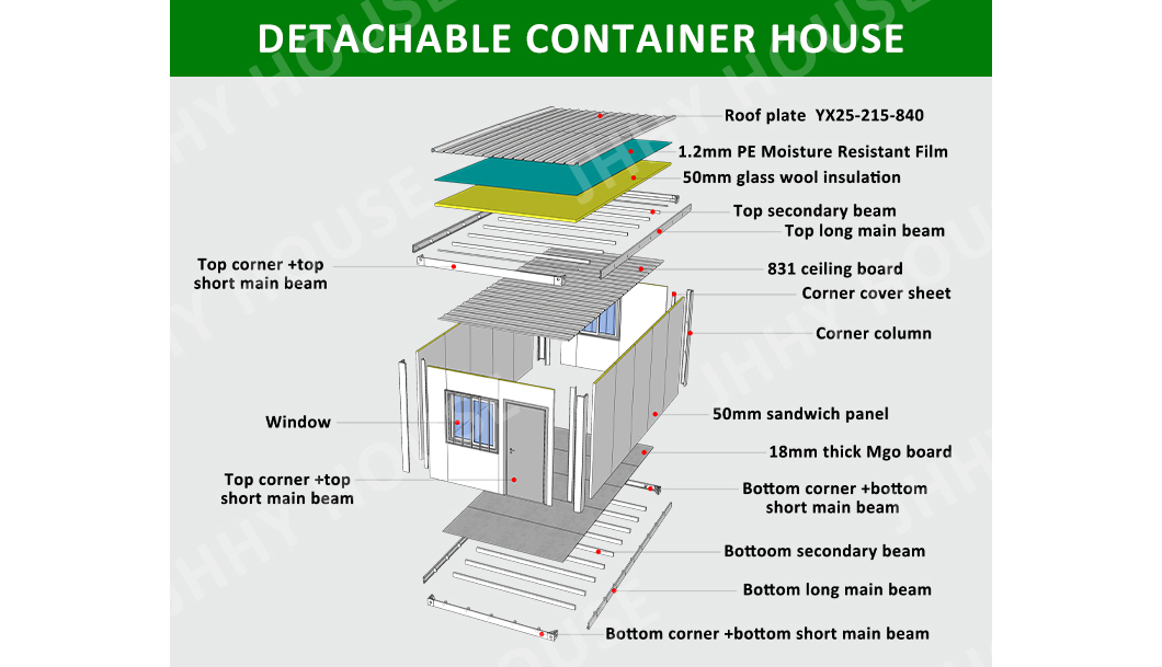 Moducube China Barato 20FT Casa Contêiner Modular Casa Pequena Vilas com Banheiro Restaurante