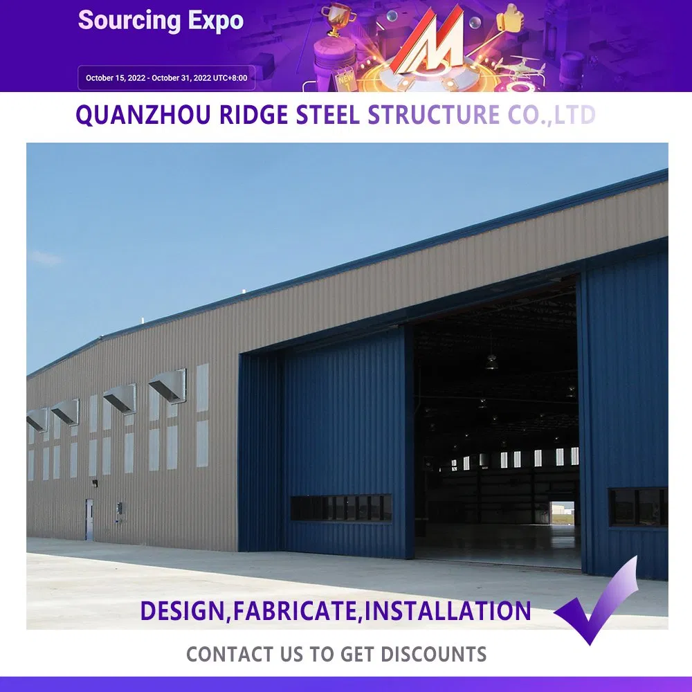 Edifício Metálico Prefabricado Personalizado Barato da China para a Alemanha, Armazém de Estrutura de Aço Prefabricada