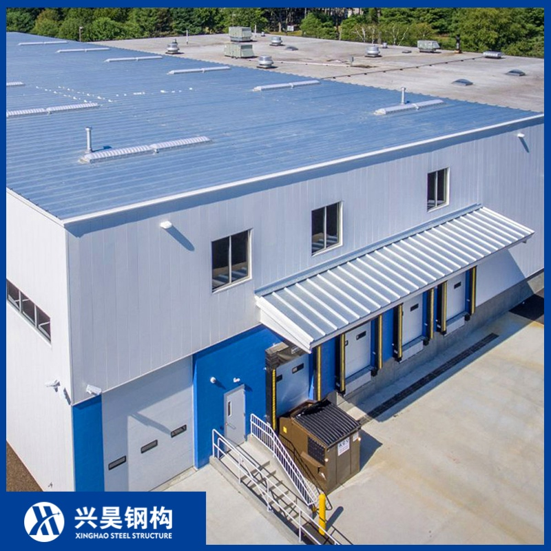 Casa Prefabricada Comercial Moderna Estrutura de Aço Armazém para Armazenamento Industrial e Construção de Oficina
