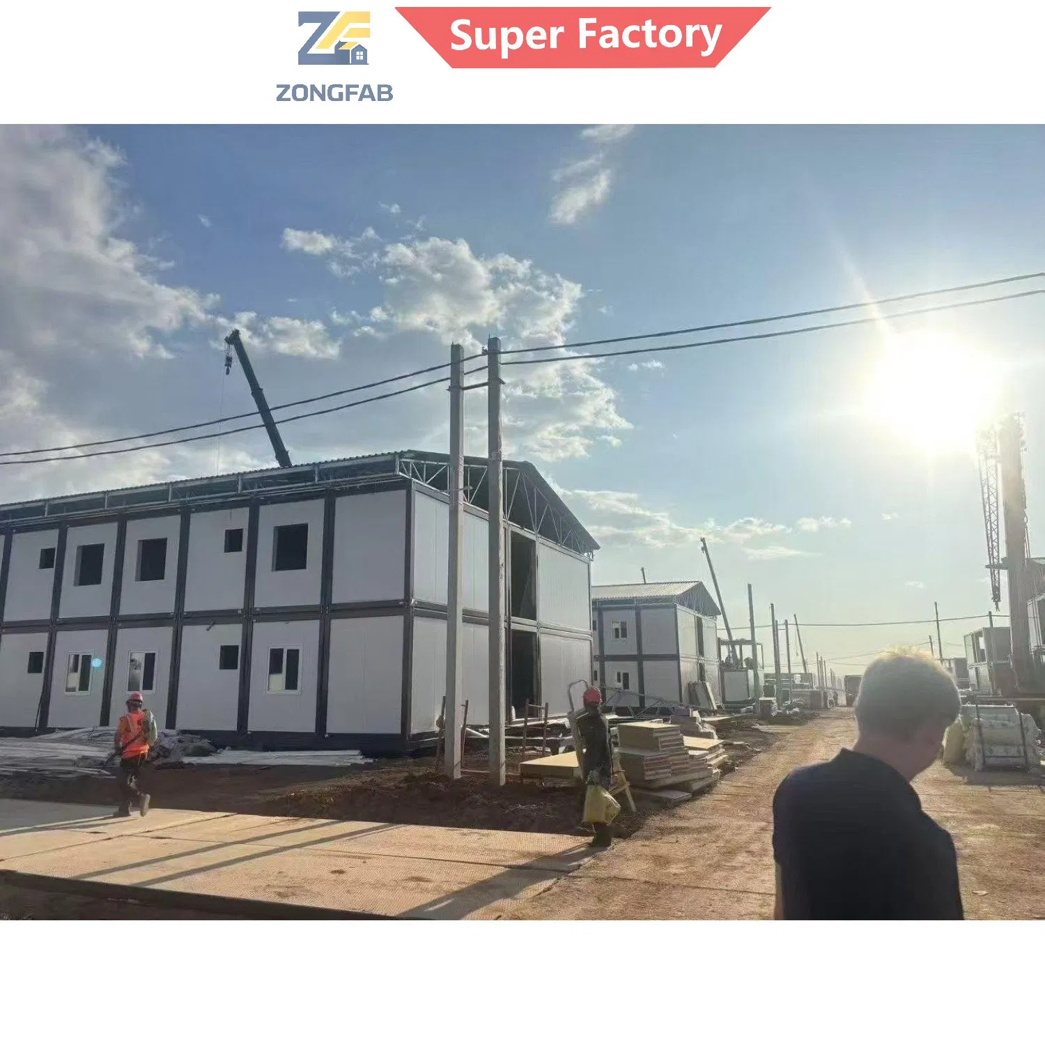 Alojamento de Campo de Contratante EPC de Campo de Gás Mineiro, Edifício Modular Prefabricado em Contêiner, Habitação de Infraestrutura Pública, Projeto Governamental