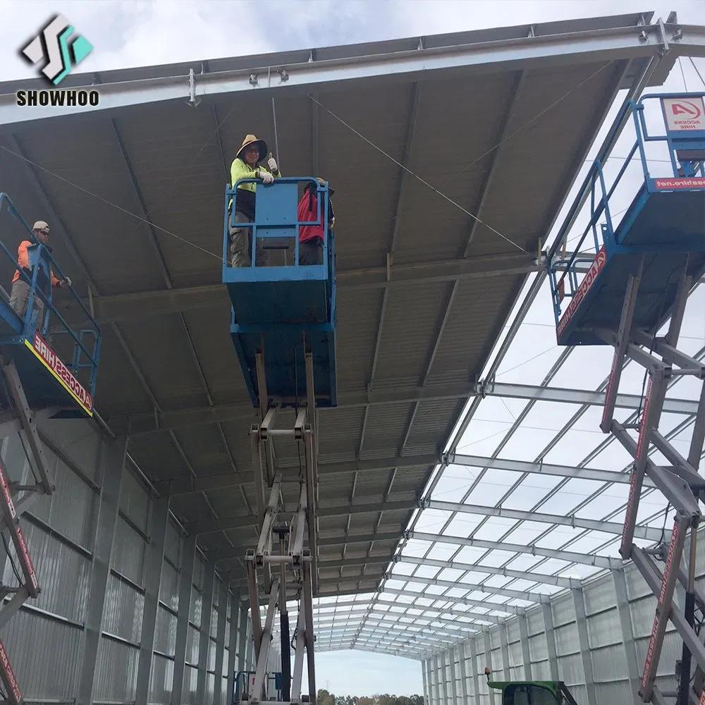Edifício Comercial de Estrutura de Aço Prefabricada Personalizada de Alto Desempenho com Estrutura de Aço