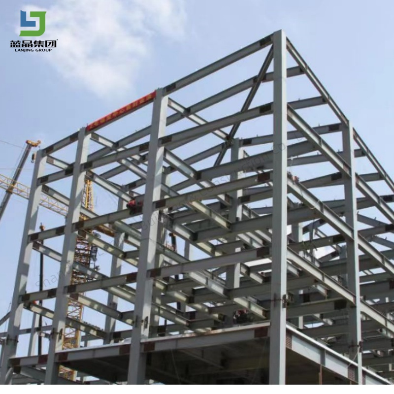 Estrutura de Aço Pré-fabricada de Múltiplos Andares para Edifício Comercial Industrial Escola Escritório Armazém