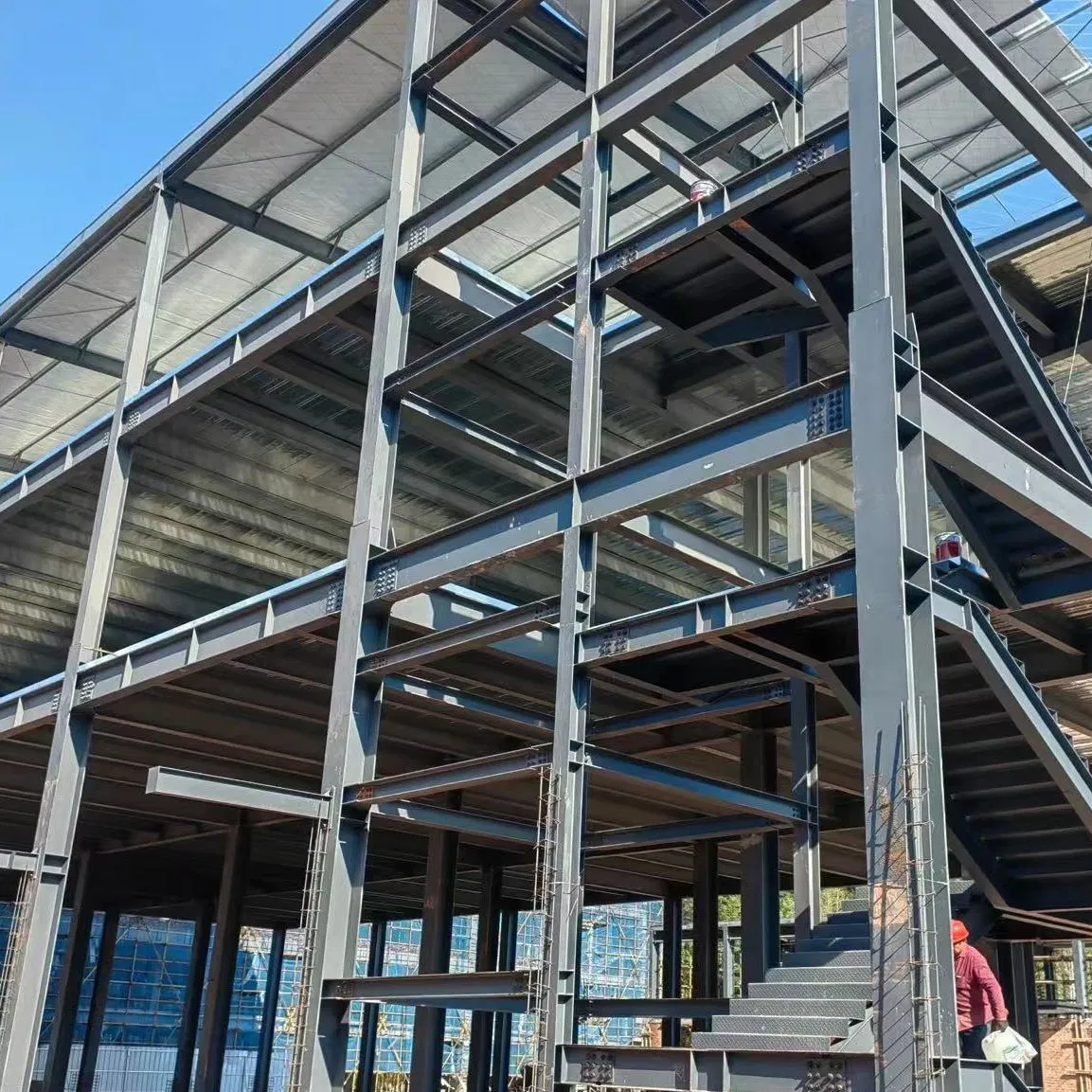 Venda Quente Durável Alta Qualidade Edifício Modular Comercial Industrial de Aço Personalizado