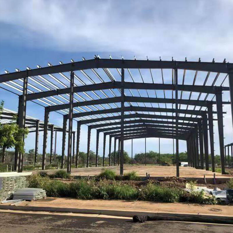 Construção de Estrutura de Aço em Portal para Armazém Comercial Prefabricado, Oficina Industrial Fabricada, Escritório Prefab, Galpão de Metal para Fazenda