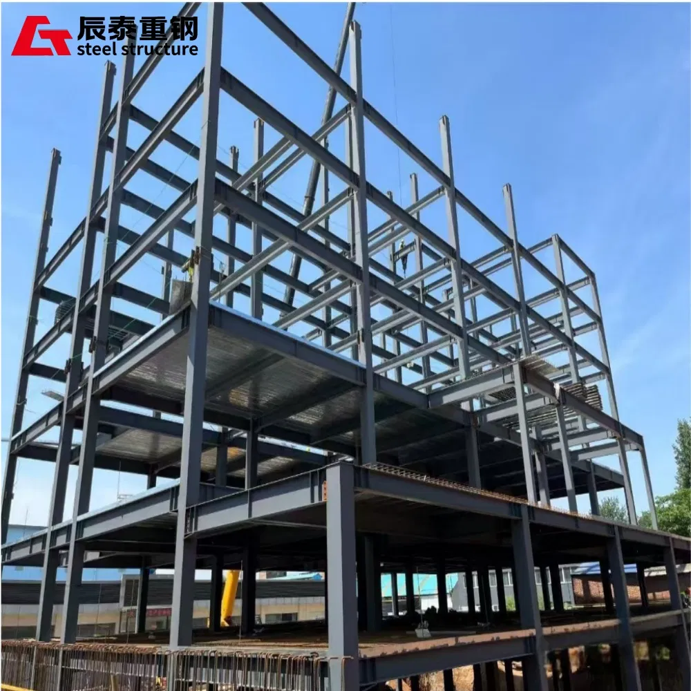 Estrutura de Aço Multi Andar Industrial e Comercial Personalizada Profissional em Anticorrosão e Sismologia Q234 Q345