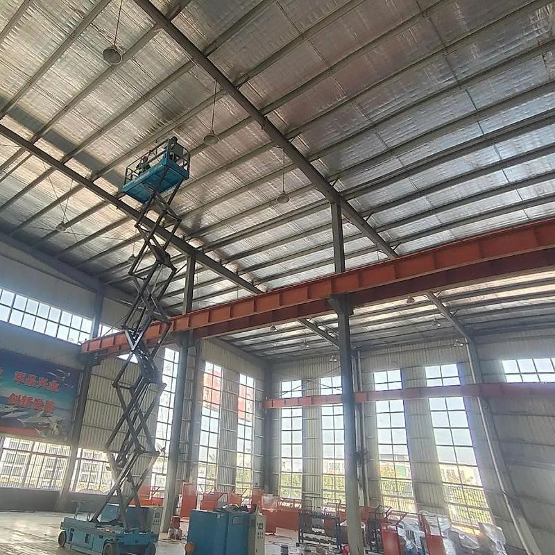 Estrutura de Aço Prefabricada da China Edifício Comercial Armazém Garagem Hangar