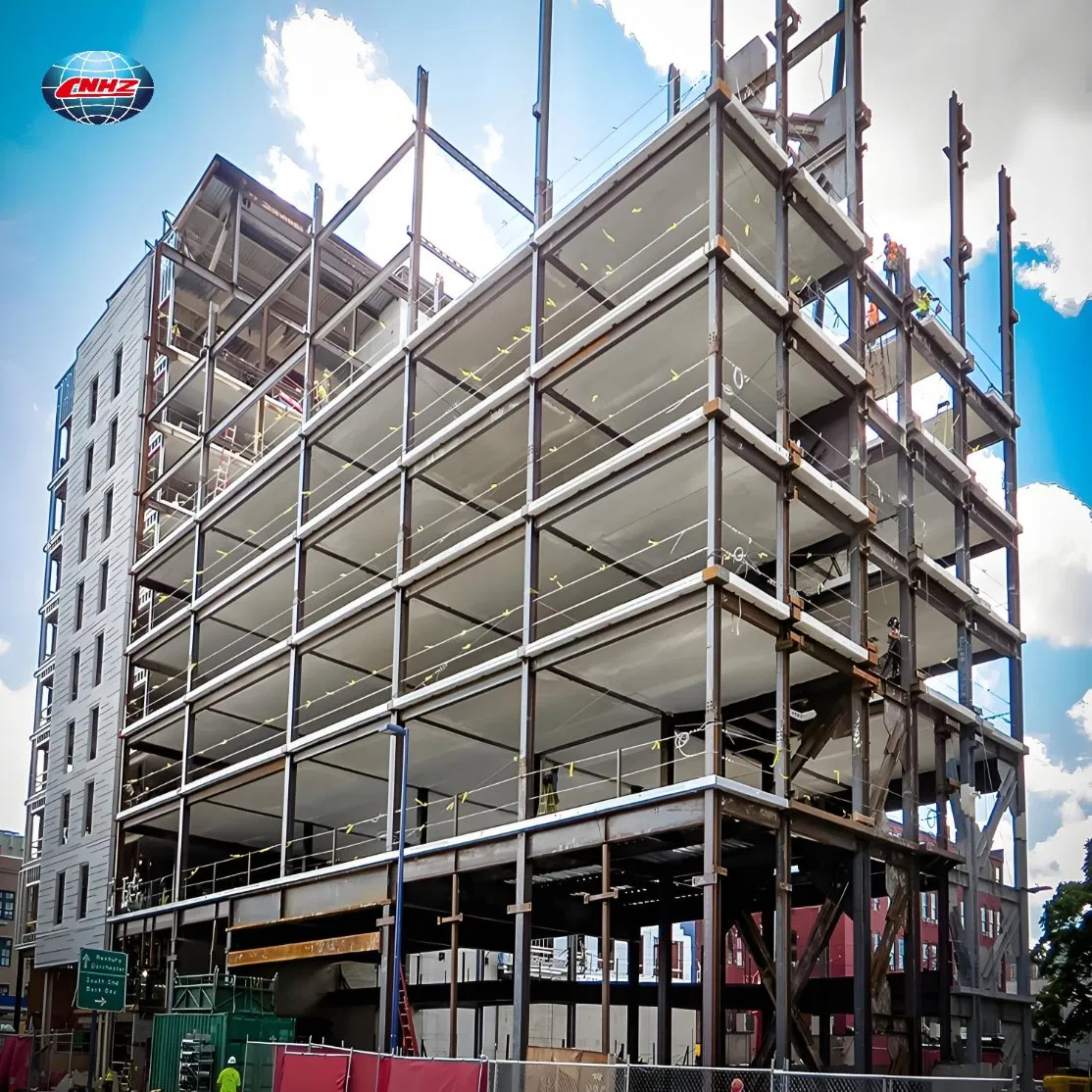 Fabricação Profissional Q235B Estrutura de Aço Industrial à Prova d'Água para Edifício Comercial