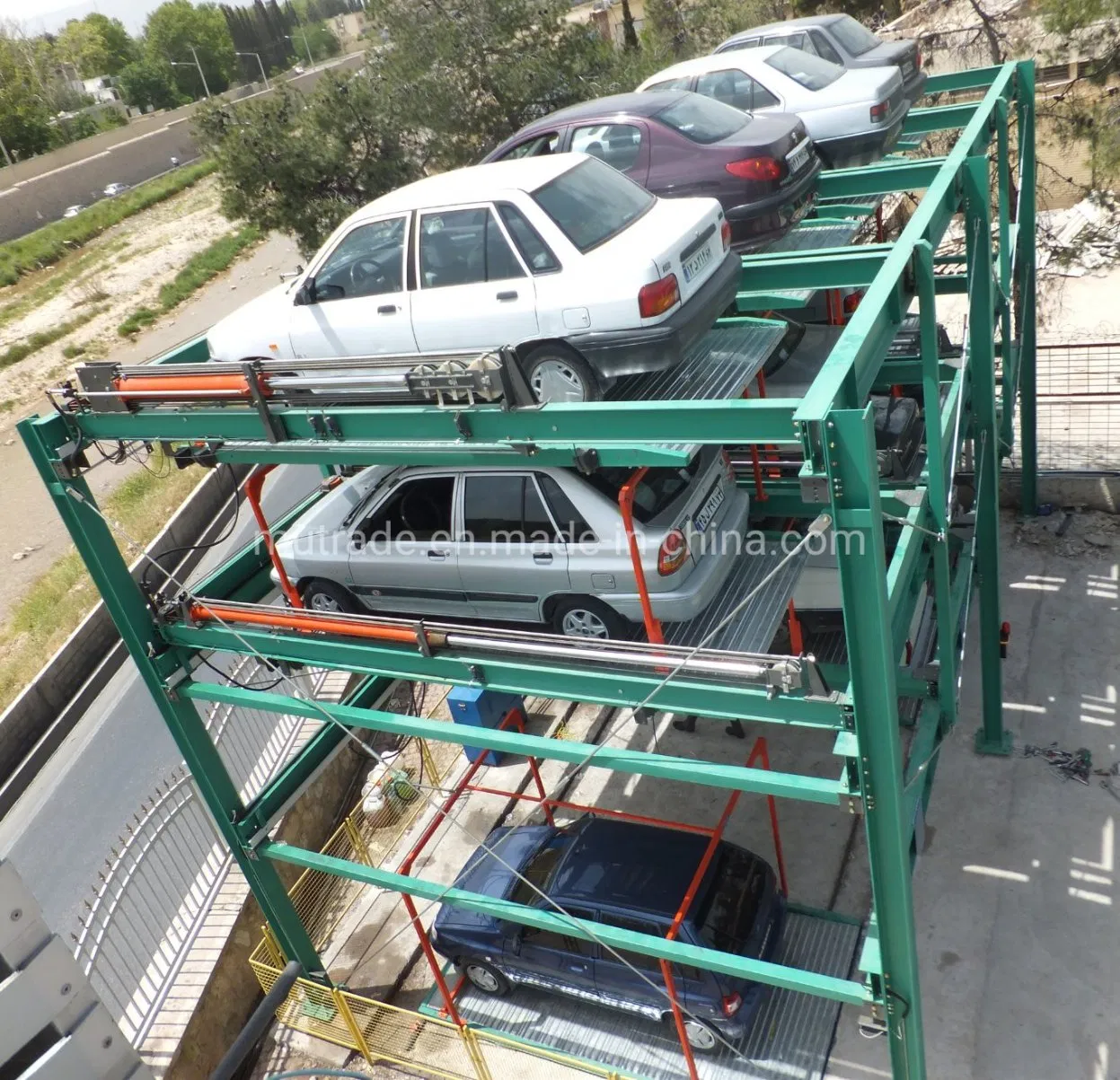 Sistema de Estacionamento Automatizado de Elevador de Quebra-Cabeça para Carros