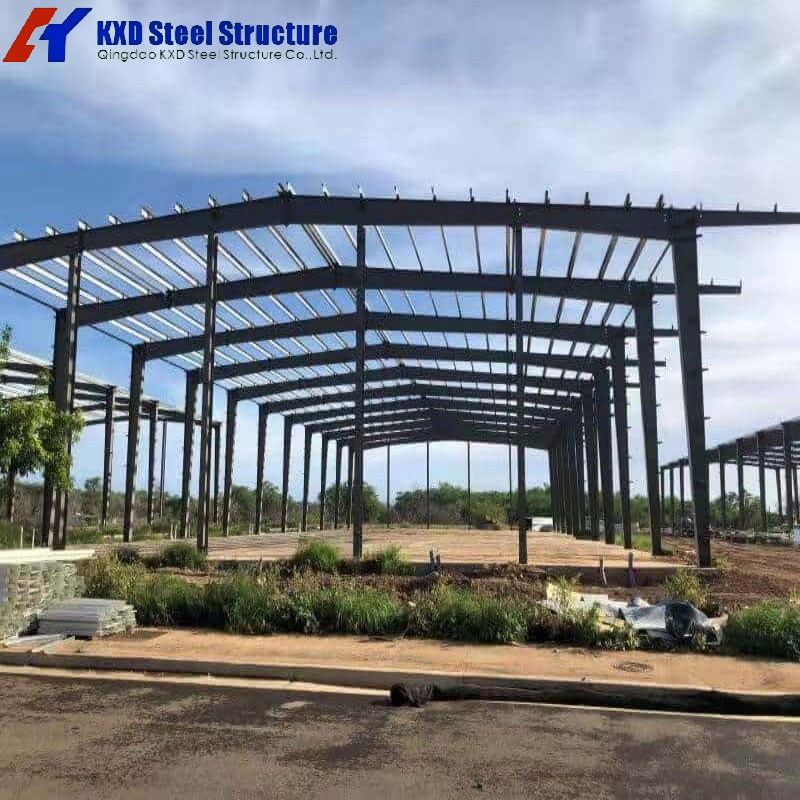 Fabrico de estruturas de aço leve pré-fabricadas Depósito de construção industrial de edifícios de estruturas