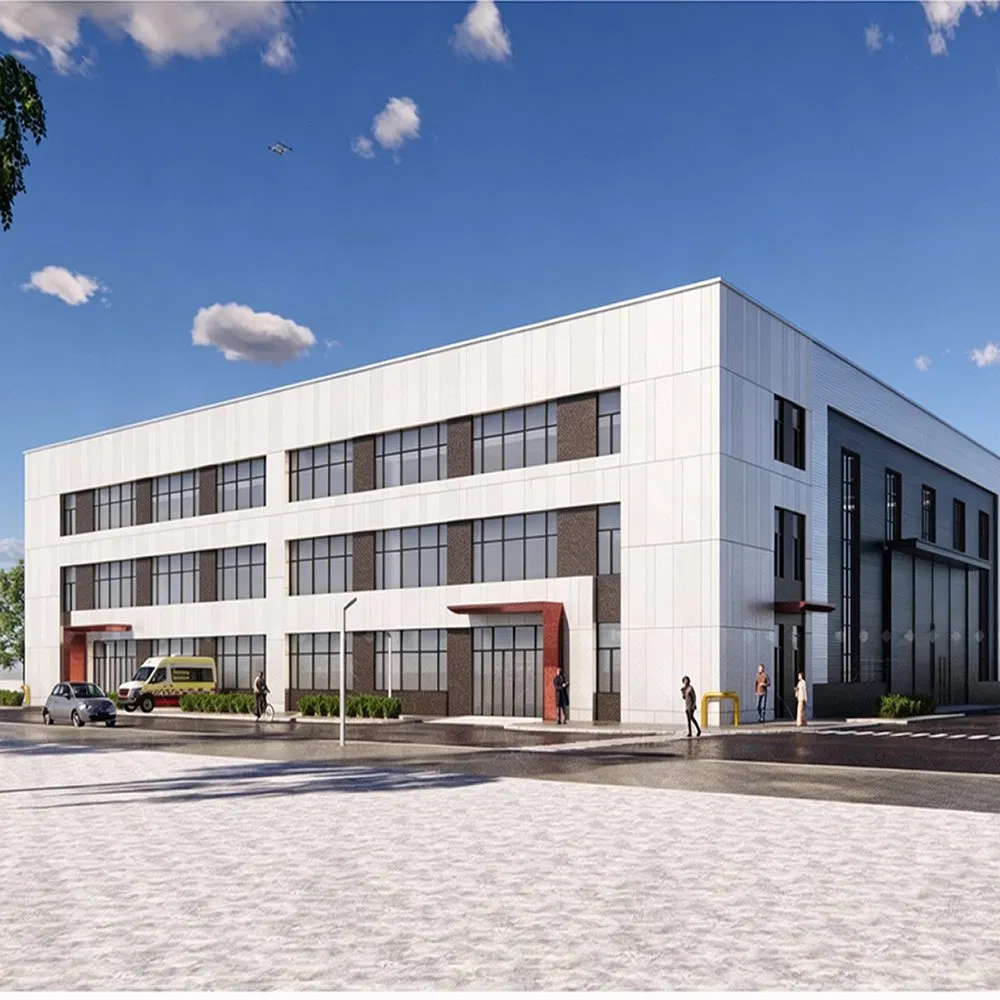 Venda Direta Modular Armazém Industrial Shed Oficina Comercial Fábrica Estrutura de Aço Prefabricada Edifício de Múltiplos Andares