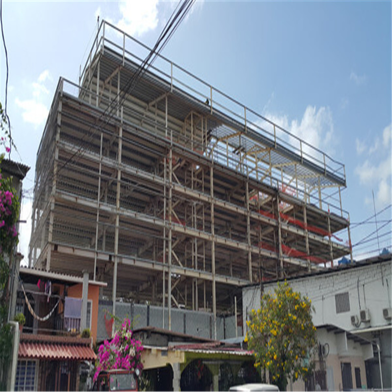 Estrutura de Aço Prefabricada em Camadas para Edifícios Modulares Comerciais