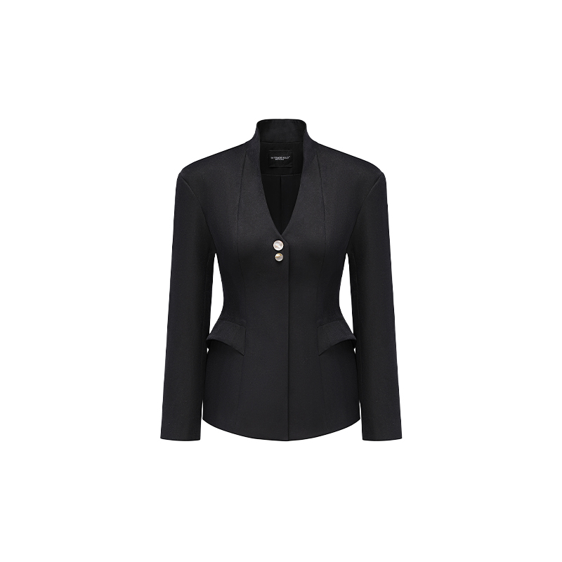 26YEARSOLD Original Design Elegant French Style Light Luxury Anti-Wrinkle V-neck Skinny Suit Blazer Jacket Skirt Set Women 35028