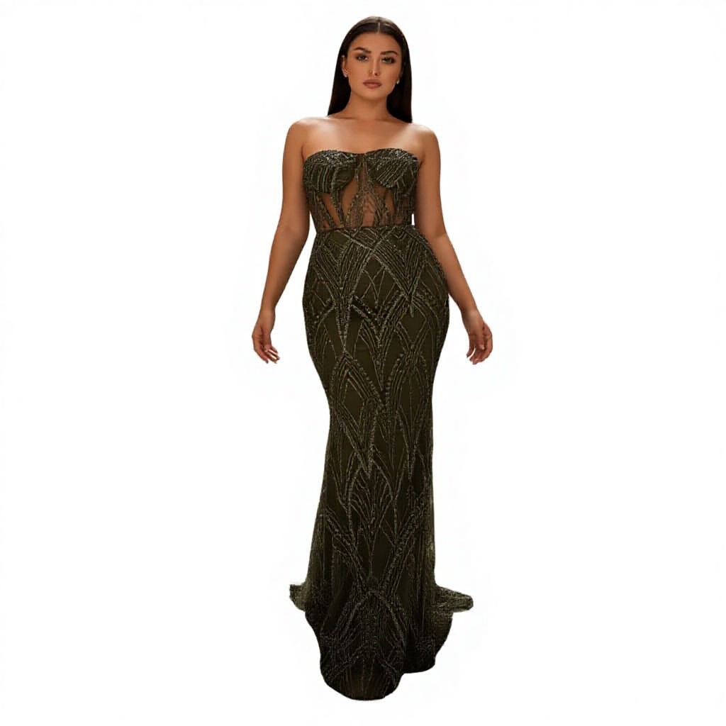Elegant Maternity Evening Dress Long Formal Gown Party Wear for Women Bridesmaid Special Occasion Modern Straight Eco-Friendly
