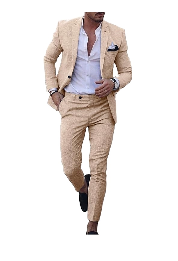 Custom Men 2-Piece Suit Summer Business Blazer Pants Set Lightweight Wedding Beach Formal Prom &amp; Vacation Suits men's suits 2026