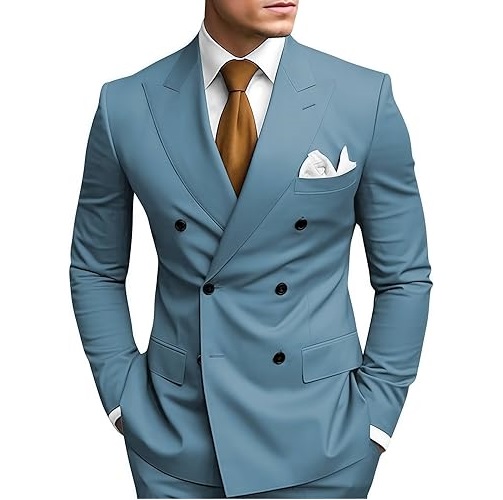Breathable Classic Mens Suits Slim Fit 3 Piece Blazer and Pants Men Suit Tuxedo Set for Wedding & Party Dress Luxury Men Suits