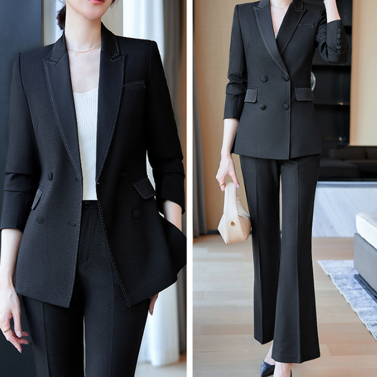 Customized Women's High Quality Formal Business Suit Casual Suit+trousers Women's Office Two-piece Set