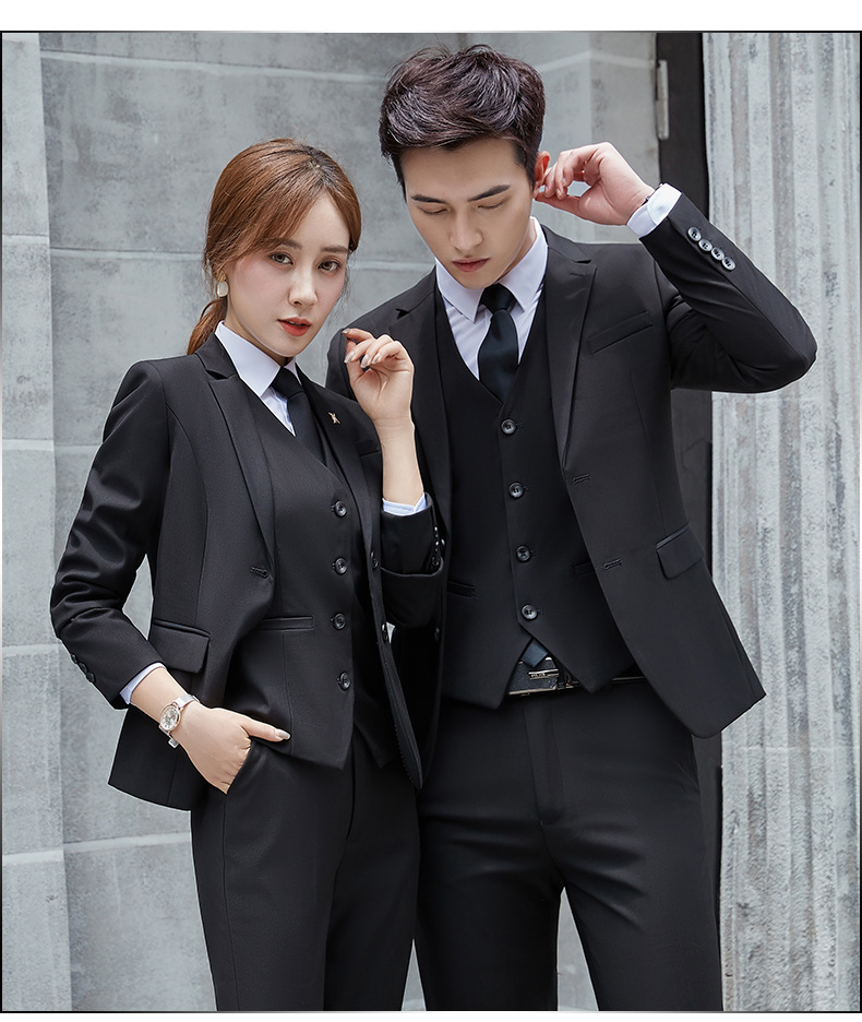 Wholesale Ladies Three Pcs Office Uniform Suit Set Insurance Bank Hotel Work Clothes Formal Attire Business Women's Formal Suit