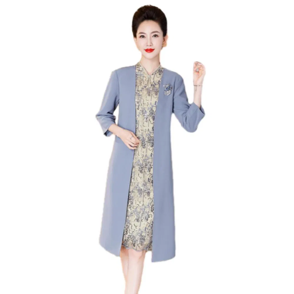 Sophisticated Tailored Mother's Wedding Attire 2025 MIDI Formal Banquet Dress