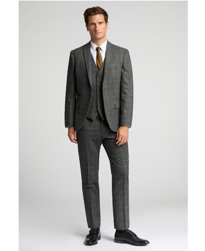 Luxurious Two-Piece Male Wedding Suits High Quality Wool Single-Breasted Button Casual-Classic Business Winter-Summer