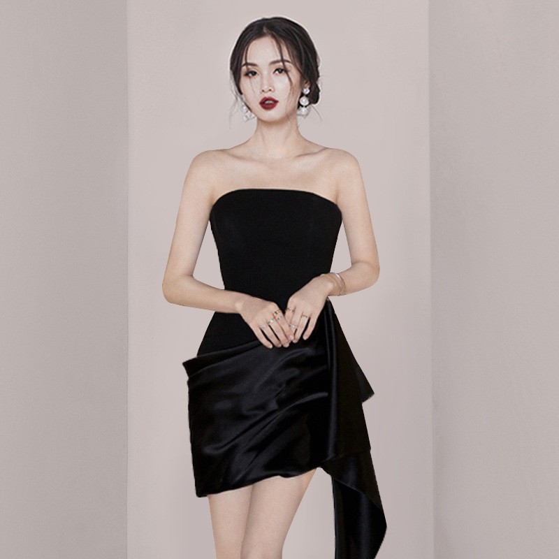 Summer New Small Evening Dress Light Luxury Small Crowd Usually Can Wear a Socialite Dress