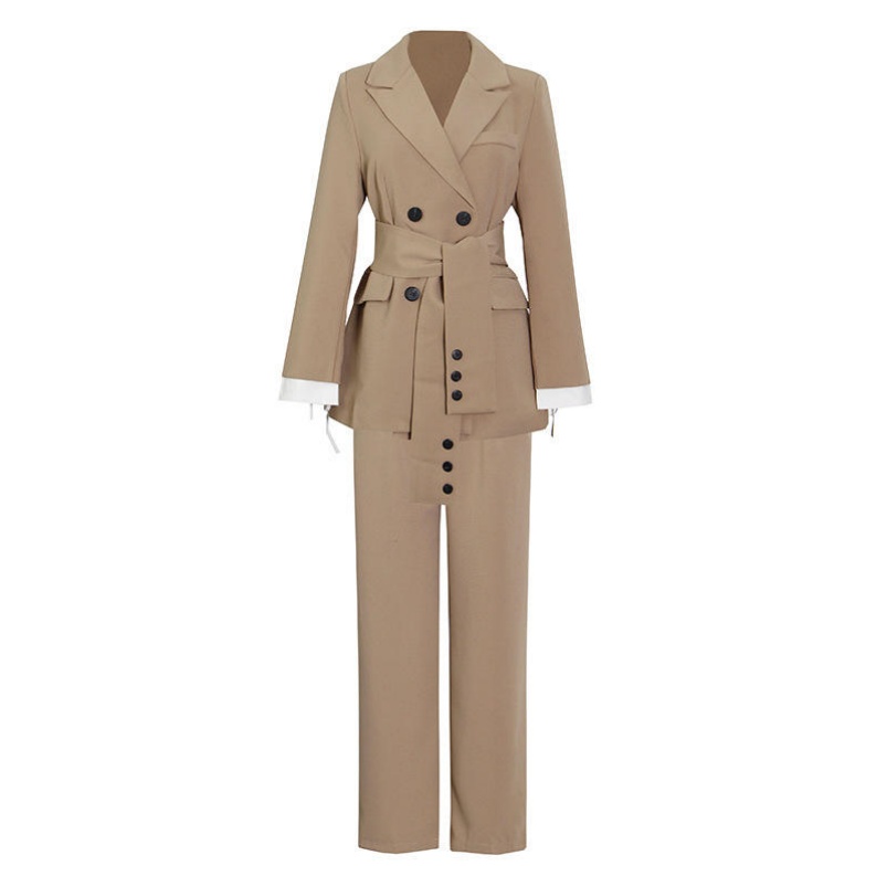 New Women Suits blazer Pants Suit Special Fashionable Design Office Lady Pant Suits Two Piece Set