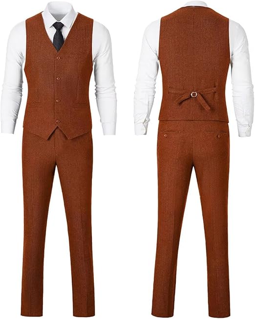 Breathable Classic Mens Suits Slim Fit 3 Piece Blazer and Pants Men Suit Tuxedo Set for Wedding & Party Dress Luxury Men Suits