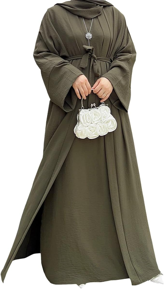 Modest Embroidery Regular Sleeve Eco-Friendly Ball Gown Silhouette Luxury Muslim Women's Abaya Dress OEM/ODM Service Chapel