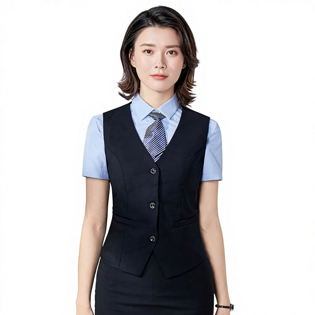 Custom Factory Direct Professional Women Business Vest Suit Set Slim Fit Waistcoat Pencil Skirt Trousers Shirt Office Lady