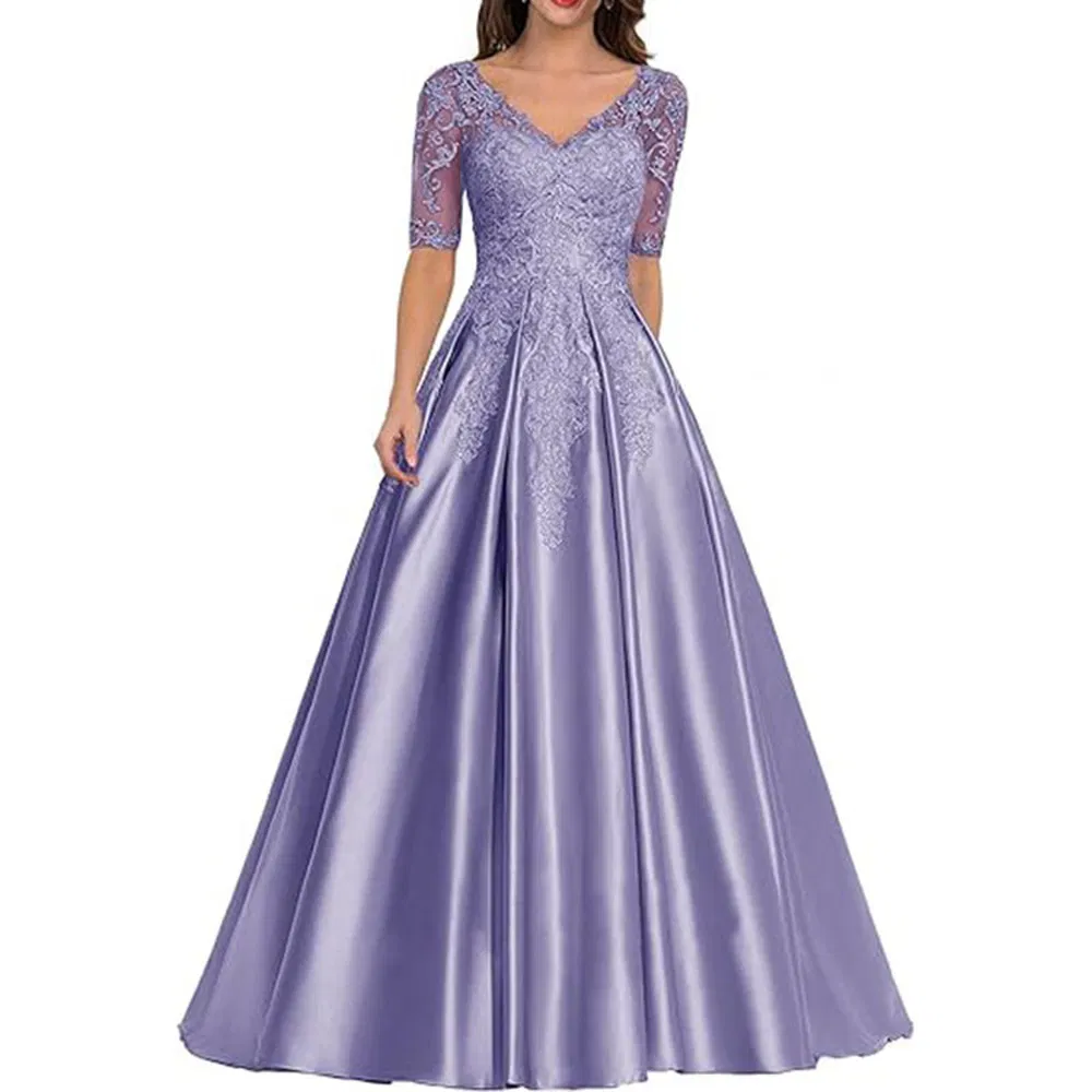 Premium Mother Groom Dress Wedding Guest Dress Formal Ceremony Evening Elegant Gown