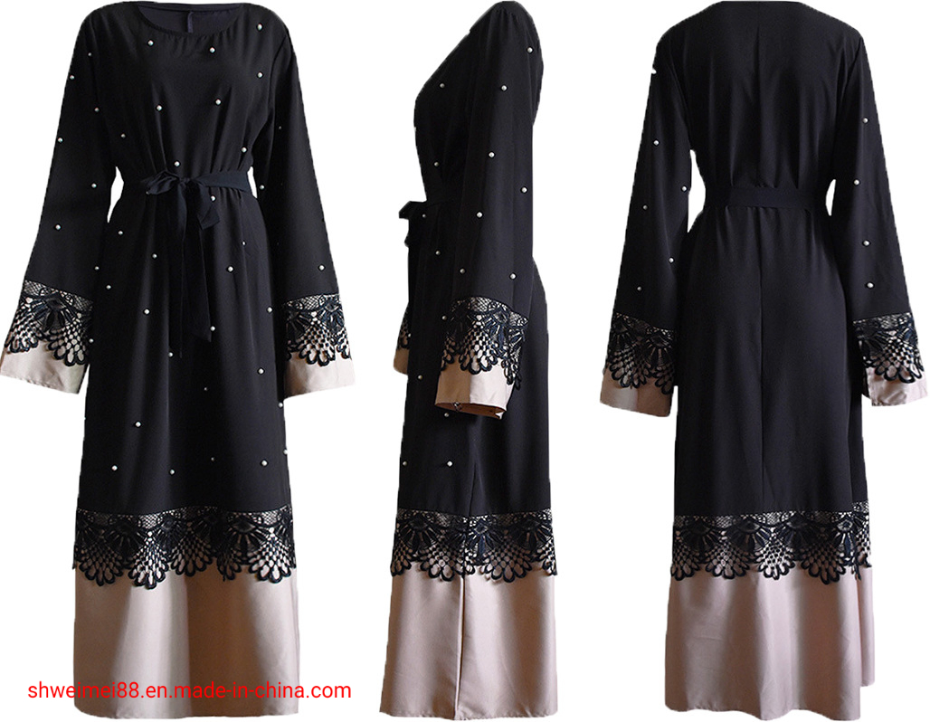 Wholesale Arabic Women Dresses Muslim Clothing Wear Ladies Dress Kaftan Dresses Plus Size Malay Clothing