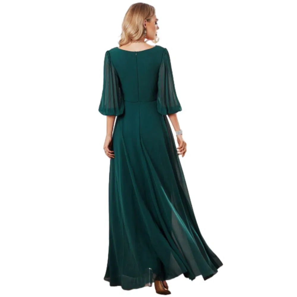 Elegant Loose Fit Bridesmaid Dress Formal Party Gown Flowy Wedding Guest Dress