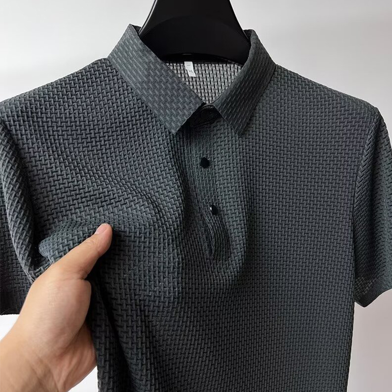 Clean Look Short Sleeve Polo Shirt Men's Casual Business Shirt Men's Luxury Shirt Men's High-quality Shirt Smart Office Wear