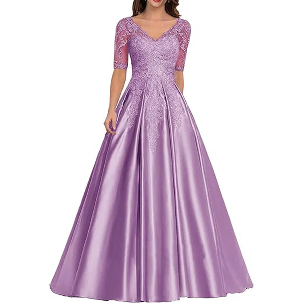 Premium Mother Groom Dress Wedding Guest Dress Formal Ceremony Evening Elegant Gown